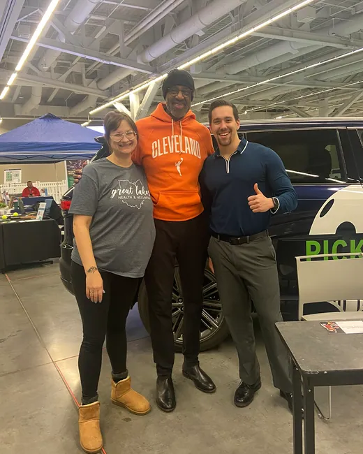 Dr. Charles J. Levand at a community health expo