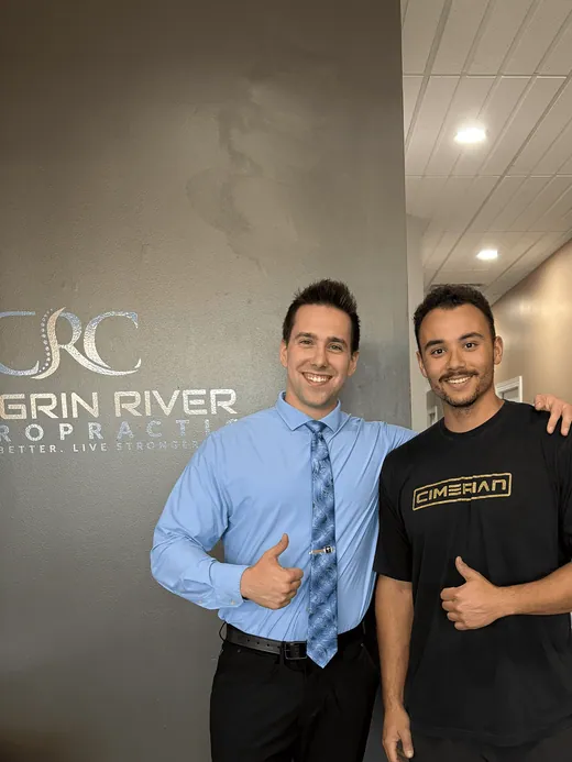 Dr. C.J. Levand with a patient