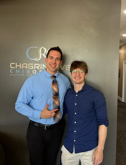 Dr. C.J. Levand with a patient