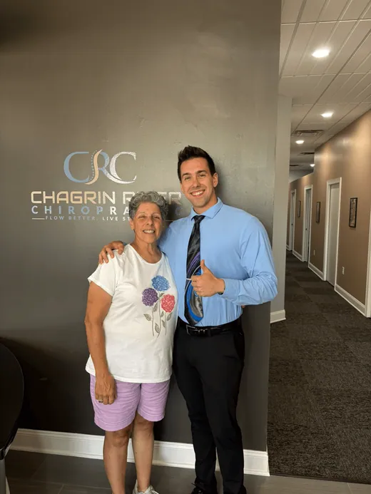 Dr. C.J. Levand with a patient