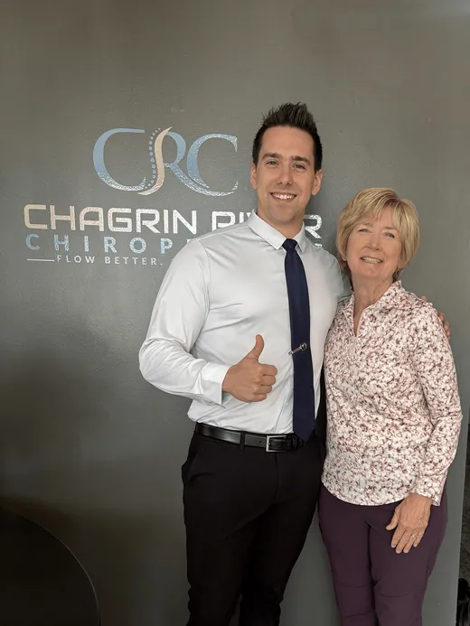 Dr. C.J. Levand with a patient
